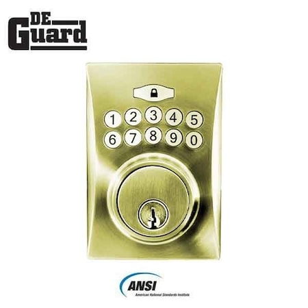 Deguard Electronic Keypad Keyed Deadbolt - PB-SC1 KKEDH-PB-SC1